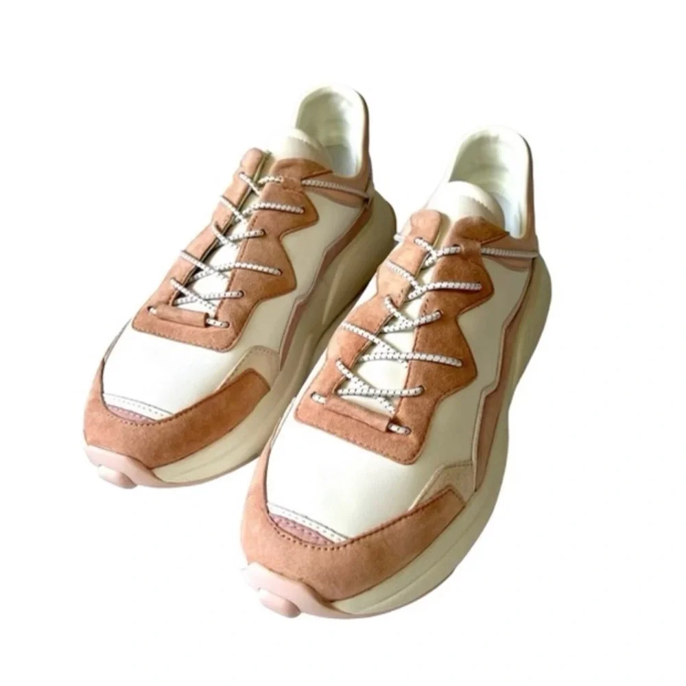 Stuart Weitzman Women’s SZ 8.5 SW 1 Sneaker Cream/Poudre